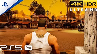 GTA San Andreas  The Definitive Edition PS5 PRO 4K 60FPS HDR Gameplay Free Roam [upl. by Nailil]