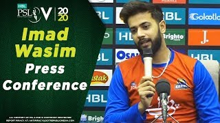 LIVE  Imad Wasim Press conference  HBL Pakistan Super League 2020 [upl. by Acirem]