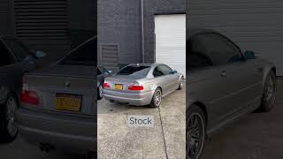 BMW E46 M3 exhaust Stock or aftermarket [upl. by Oicapot335]