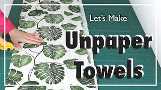 The making of unpaper towels  How GreenandHappyShop makes reusable kitchen towels [upl. by Ezalb161]