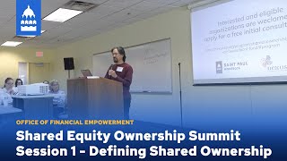 Shared Equity Ownership Summit Session 1 – Defining Shared Ownership [upl. by Ado]