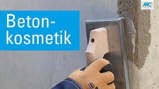 Betonkosmetik  Kantenabbruch an Sichtbeton reparieren Emcefix [upl. by Babita]