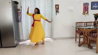 Avni practising on Kathak dance song [upl. by Salahi]