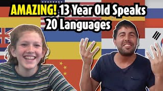 AMAZING 13 year old polyglot speaks 20 languages [upl. by Somerville]