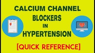 Calcium Channel Blockers in Hypertension  Antihypertensives  Pharmacology  PharmCept [upl. by Neelear13]