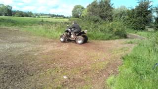 Quadzilla 300 XLC Stinger Sliding On Mud [upl. by Whorton219]