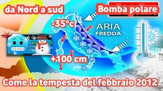 METEO ITALIA  Unenorme tempesta di neve colpirà lItalia il giorno di Capodanno 2024 [upl. by Nirtiak]