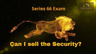 Exempt Security vs Exempt Transaction Can I sell the Securityseries63 and Series66 [upl. by Nate]