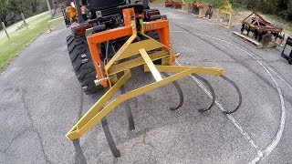 CountyLine Cultivator on Kubota B2601 [upl. by Annaillil70]