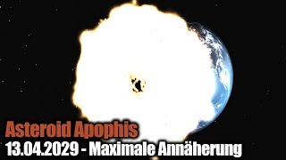 Asteroid Apophis 13042029  Maximale Annäherung [upl. by Lytsyrk883]