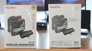 Neepho 3 in 1 Noice Cancelling wireless Microphone [upl. by Yggam]