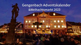 Gengenbach Germany🇩🇪🎄 Gengenbach WeihnachtsmarktGengenbach Adventskalender4k Walking Tour [upl. by Ecylahs]