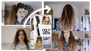 DYING MY HAIR OMBRE WITH LOREAL COLOVISTA [upl. by Retsam]