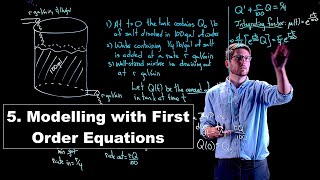 Modelling with First Order Differential Equations  Ordinary Differential Equations  Lecture 5 [upl. by Penney]