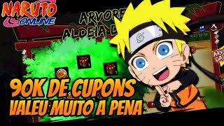 GASTANDO 90K NA ARVORE E DESPERTANDO OBITO  Naruto Online [upl. by Wendell]