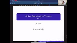 AGC Lecture 35  Artins weak approximation theorem [upl. by D'Arcy]