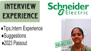 schneider ElectricInterview experience2023 recruitment AU [upl. by Aennyl141]