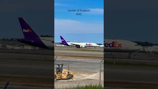 FedEx Boeing 777 Landing  Anchorage Airport Plane Spotting [upl. by Deuno91]