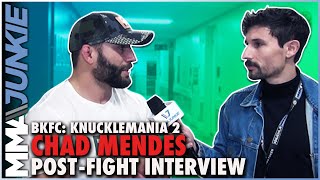 Chad Mendes reflects on BKFC debut win ponders future in combat [upl. by Porte]