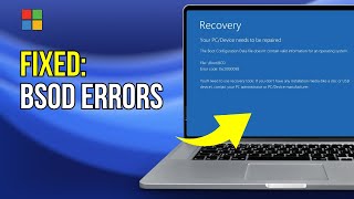 Error code 0xc0000098 Your devicePC needs to be repaired FIX 2024 [upl. by Nybbor]