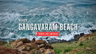 Gangavaram Beach Vizag in Telugu  Motovlog [upl. by Jessamyn202]