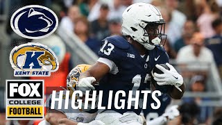 Kent State Golden Flashes vs No 10 Penn State Nittany Lions Highlights  FOX College Football [upl. by Apoor]