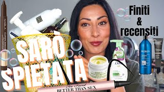 SENZA PELI SULLA LINGUA  FINITIampRECENSITI 🫧🗑️ 🫧 empties makeupproducts [upl. by Ynnal]