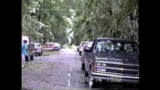 July 14 1992 Tornado Aftermath Of Kendallville Indiana [upl. by Iuqcaj]