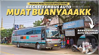 MUAT BANYAK BAGASI JUMBO quotSPACE FRAMEquot  Naik Bus quotKlasikquot SUMBER WARAS PUTRA Team Sumatera Part 2 [upl. by Hgierb578]