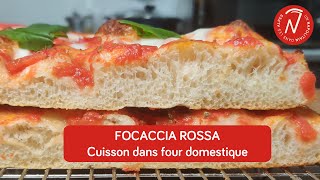 FOCACCIA ROSSA  Cuisson dans four domestique [upl. by Kall]