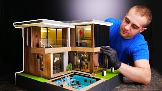 DIY MINIHAUSBAU KOMPLETT MIT MÖBELN VON 5MINUTENTRICKS [upl. by Alves]