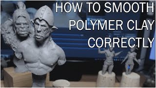 How to easily smooth PolymerClay sculpts [upl. by Assenad]