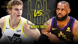 Los Angeles Lakers vs Utah Jazz Full Game Highlights  Nov 21 2023  FreeDawkins [upl. by Temhem]