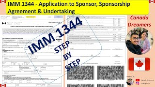 IMM 1344  Application to Sponsor Sponsorship Agreement And Undertaking [upl. by Platt]