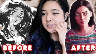 WHY ARE HER EYES SO BIG WHY ALITA Battle Angel Review [upl. by Annasoh]