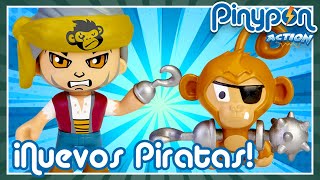 NUEVOS PIRATAS Pinypon con ANIMALES 🦀🐒🦜 ¡Los piratas MÁS MALOTES de Pinypon Action [upl. by Neetsyrk]