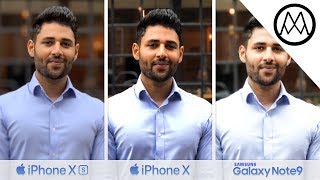 iPhone XS  XS Max vs iPhone X vs Samsung Note 9 Camera TEST [upl. by Shanon]