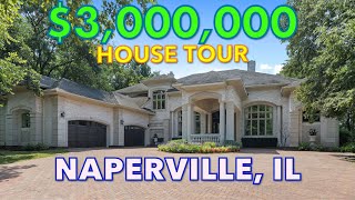 HOUSE TOUR INSIDE A 3 MILLION MANSION IN NAPERVILLE ILLINOIS Chicago Suburbs [upl. by Christa]