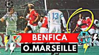 Benfica vs Olympique Marseille 10 All Goals amp Highlights  1990 European Cup [upl. by Regdirb51]