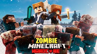 surviving in a frozen zombie apocalypse in hardcore minecraft [upl. by Frost]