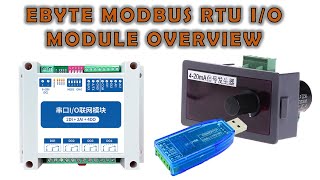 EBYTE Modbus RTU IO Module Overview [upl. by Tipton]