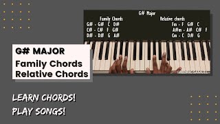 G Sharp Major G Family Chords amp Relative Chords  Improve your Chords playing skills [upl. by Lanrev362]