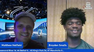 Interview with Lafayette RB Brayden Smalls during On the Hash with Hatfield  Nov 2024 [upl. by Jareb]