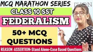 Federalism class 10 cbse mcqFederalismClass 10 SST McqTerm 1 MCQS [upl. by Annalee]