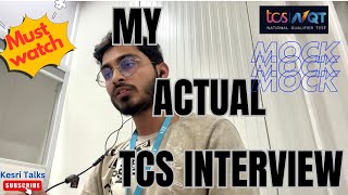 Actual TCS mock Interview  Must Watch  Ninja Digital  Kesri Talks [upl. by Simpson]