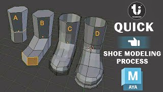 Speed Modeling Create a Shoe in Maya in Under 5 Minutes [upl. by Atsyrk]