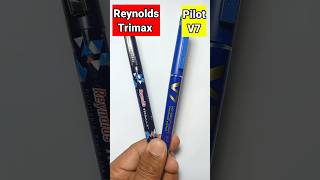 TRIMAX vs PILOT V7 l Which is Best writingmania pilotv7 trimax penreview shorts ytshort [upl. by Koslo]