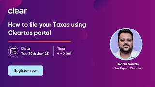 How to file your taxes using the Cleartax portal [upl. by Dde]