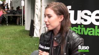 Lykke Li interview at Lollapalooza 2014 with Fuse [upl. by Aenert700]