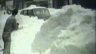 Ludington Michigan  snow scenes of 1947 8mm BampW film [upl. by Renny]